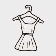 dress doodle drawing N7