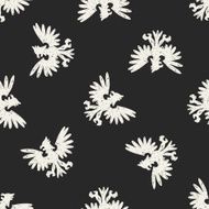 eagle doodle seamless pattern background N5