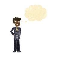 cartoon upperclass man with thought bubble N2