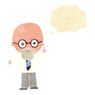 cartoon professor with thought bubble N2