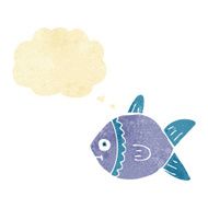 cartoon fish with thought bubble N6