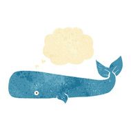 cartoon whale with thought bubble N3