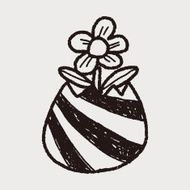 easter egg doodle N136