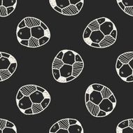 Easter egg doodle seamless pattern background
