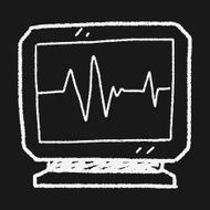ECG doodle drawing N6