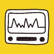 ECG doodle drawing N9