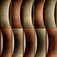 Abstract decorative paneling - seamless background waves decor N3