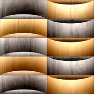 Abstract paneling pattern - waves decoration wooden texture