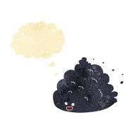 cartoon cloud character with thought bubble N2