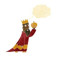 one of the three wise men with thought bubble