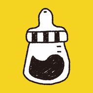 feeding bottle doodle drawing N4
