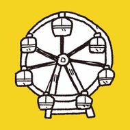 Ferris wheel doodle N17