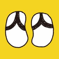 flip flop doodle drawing N8