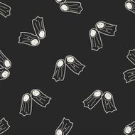 flippers doodle seamless pattern background N3