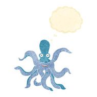 cartoon giant octopus with thought bubble N2