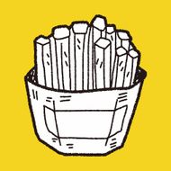 French Fries Doodle N8
