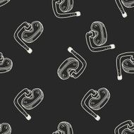 goggle doodle seamless pattern background N3