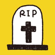 grave doodle drawing N16