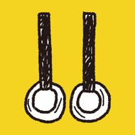 Gymnastics rings doodle N3