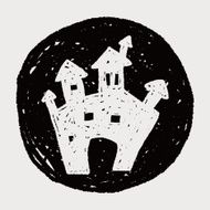 halloween castle doodle N2
