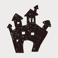 halloween castle doodle N4