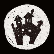 halloween castle doodle N5
