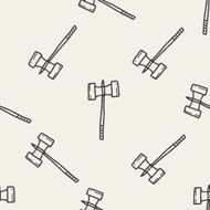 hammer doodle seamless pattern background N11