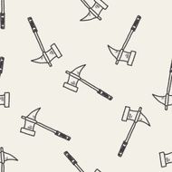 hammer doodle seamless pattern background N12