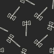 hammer doodle seamless pattern background N13