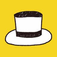 hat doodle drawing N4