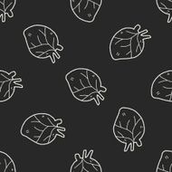 heart doodle seamless pattern background