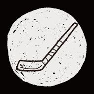 Hockey stick doodle N7