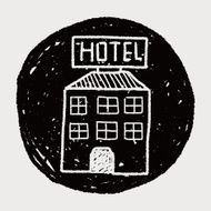hotel doodle drawing N6