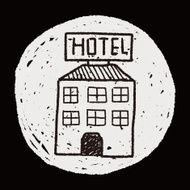 hotel doodle drawing N8
