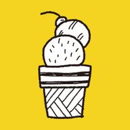 ice cream doodle drawing N14