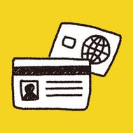 Identity card doodle drawing N8