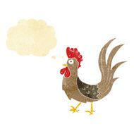 cartoon cockerel with thought bubble N2