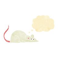 cartoon mouse with thought bubble N3