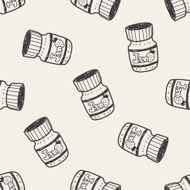 jam doodle seamless pattern background N2