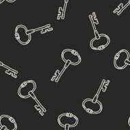 key doodle seamless pattern background N6