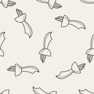knife doodle seamless pattern background N20