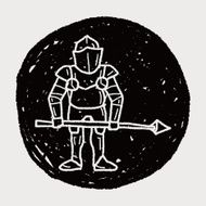 knight doodle N96