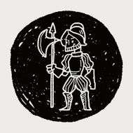 knight doodle N99