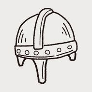 knight helmet doodle N12