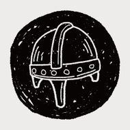 knight helmet doodle N18