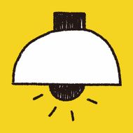 lamp doodle drawing N14