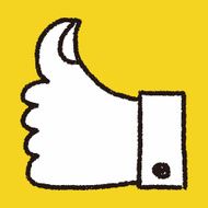 Like thumb doodle drawing N4