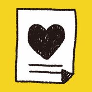 love letter doodle drawing N11
