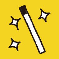 Magic Wand doodle drawing N4