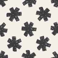 medical doodle seamless pattern background N2